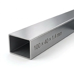 Tubo rectangular 100x40x1.4